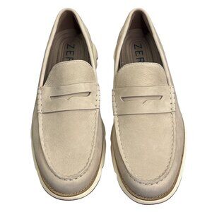 Cole Haan Men's Zerogrand Leather Penny Loafer Shoes Sesame Nubuck Size 12 NWB
